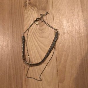 Panacea Grey and Gold Choker